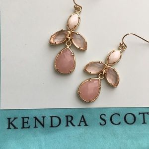 Kendra Scott custom Color Bar earrings pink